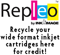 Repleo wide format inkjet cartridge recycling